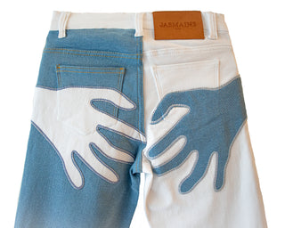 jasmains naughty patchwork pants white and light blue 3